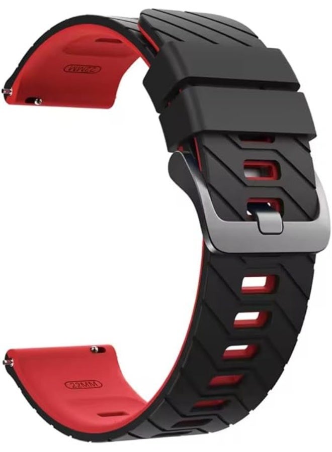 فكرة حزام سيليكون فاخر من Fekra مقاس 22 مم لساعة Huawei Watch GT6 مقاس 46 مم | GT6 Pro | GT5 مقاس 46 مم | GT4 | GT2 GT3 مقاس 46 مم | Watch 4/4 Pro | Watch 3/3 Pro | GT3 | GT3 Pro | GT Runner - Image 2